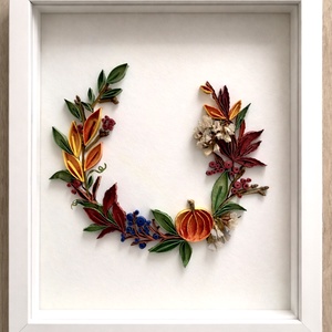 Tablou quilling handmade � Coronita decorativa - Artynos.ro