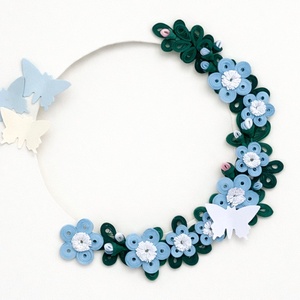 Felicitare Quilling Coroniță Florală - casă & stil de viață - produse de papetărie - invitații, felicitări - Artynos.ro