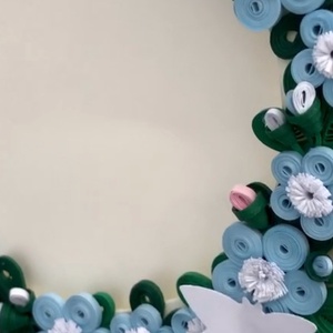 Felicitare Quilling Coroniță Florală - casă & stil de viață - produse de papetărie - invitații, felicitări - Artynos.ro