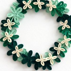 Felicitare Quilling Coroniță Florală - casă & stil de viață - produse de papetărie - invitații, felicitări - Artynos.ro
