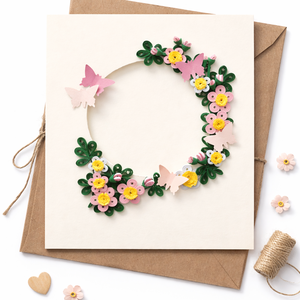 Felicitare Quilling Armonie florala - Artynos.ro