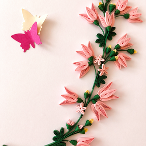 Felicitare handmade quilling Happy Birthday, Felicitare de primăvara - casă & stil de viață - produse de papetărie - invitații, felicitări - Artynos.ro