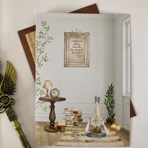 Felicitare, Carte poștală - Colț de luctură - casă & stil de viață - produse de papetărie - invitații, felicitări - Artynos.ro