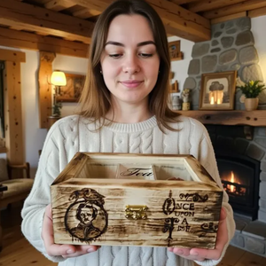 Cutie pentru plicuri ceai - Edgar Allan Poe - casă & stil de viață - echipamente de bucătărie - accesorii de depozitare  - cutie ceai și cafea - Artynos.ro
