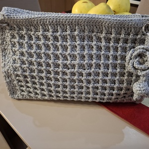 Geanta gri crosetata - Artynos.ro