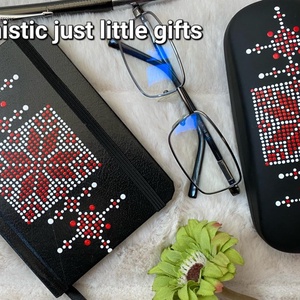 Toc ochelari pictat manual in tehnica mandala dots - genți și portofele - portofele, huse, suporturi - suport de ochelari - Artynos.ro