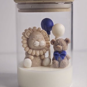 BALOON DUO - lumanare decorative din ceara de soia 100%, parfumate cu aroma Orange, Casa & Stil de viata, Lumanari, parfumuri, arome, Lumanari artizanale, Aranjament de flori, Lumanare si fabricarea lumanarilor, ARTYNOS