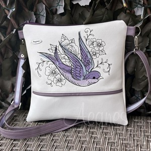 Alb - Pasare mov, Genti si portofele, Genti de mana si umar, Genti de umar, , ARTYNOS