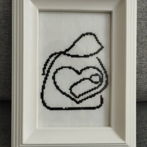 Cross-cusutched o linie imagine , mama cu copilul -  - Artynos.ro