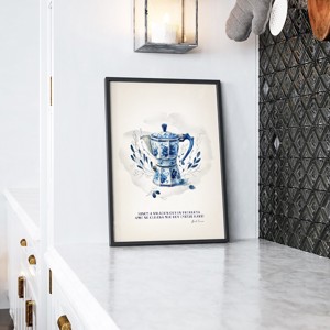 Moka Pot espresso poster, cafea bucătărie decor de perete -  - Artynos.ro