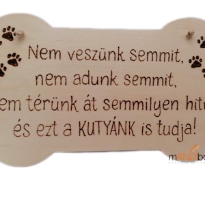 Tablita pirogravata haioasa pentru proprietari de caini, Casă & Stil de viață, Accesorii pentru decorat casa, Decorațiuni de pereți, decorațiuni suspendate, Decorațiuni suspendate, , ARTYNOS