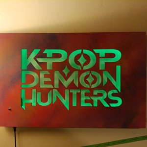 K-Pop Demon Hunters pictură murală iluminată - casă & stil de viață - lămpi și corpuri de iluminat - lampă de ambianță - Artynos.ro