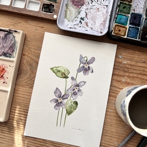 pictură originală în acuarelă de floare - arte vizuale și accesorii  - picturi - acuarele picturi - Artynos.ro