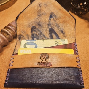 Minimalist Handmade Leather Wallet - genți și portofele - portofele, huse, suporturi - portofele - portofel bărbați - Artynos.ro
