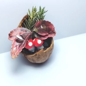 Martisor mini aranjament natural in nuca, Bijuterii, Martisor, Aranjament de flori, Altele, ARTYNOS