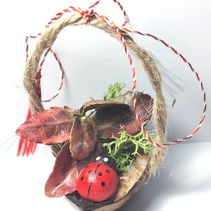 Martisor mini aranjament natural in nuca, Bijuterii, Martisor, Aranjament de flori, Altele, ARTYNOS