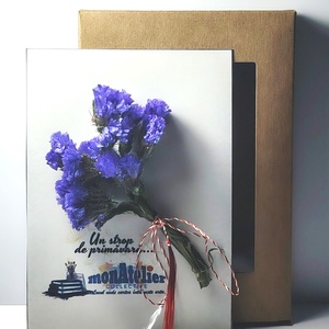 Martisor buchetel flori uscate, Bijuterii, Martisor, Aranjament de flori, ARTYNOS