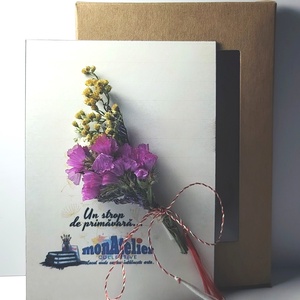 Mărțișor buchețel flori uscate - bijuterii - mărțișor - Artynos.ro