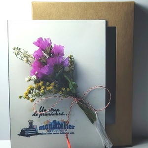 Martisor buchetel flori uscate, Bijuterii, Martisor, Aranjament de flori, ARTYNOS