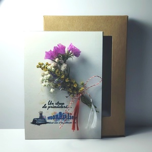 Martisor buchetel flori uscate, Bijuterii, Martisor, Aranjament de flori, ARTYNOS