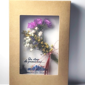 Mărțișor buchețel flori uscate - bijuterii - mărțișor - Artynos.ro