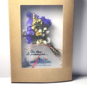 Mărțișor buchețel flori uscate - bijuterii - mărțișor - Artynos.ro