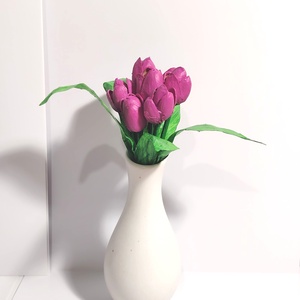 Aranjament handmade cu lalele din coji de fistic in vaza. -Mic -, Casa & Stil de viata, Decoratiuni de casa, Accesorii florale, Buchete de flori, Aranjament de flori, Obiecte pictate, ARTYNOS