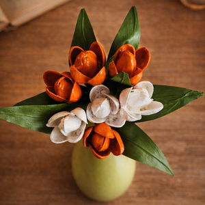 Buchet lalele decorative handmade pentru decor floral si cadou special, Casa & Stil de viata, Decoratiuni de casa, Accesorii florale, Vaze, Altele, Aranjament de flori, ARTYNOS