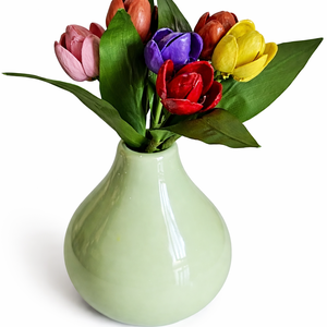 Buchet lalele handmade decor floral elegant cadou special - casă & stil de viață - decorațiuni de casă - accesorii florale - buchete de flori - Artynos.ro