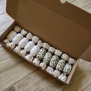 Snowcone alb, chihlimbar - crăciun - decorațiuni de crăciun de casă - Artynos.ro