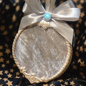 Glob catifea Santa's Girl - crăciun - accesorii cadou de crăciun - hârtii de ambalat cadouri - Artynos.ro