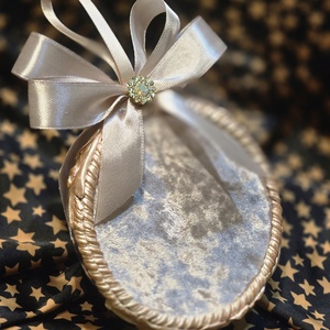 Glob catifea Santa's House - crăciun - accesorii cadou de crăciun - felicitări de crăciun - Artynos.ro