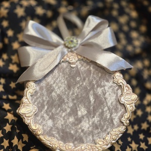 Glob catifea Santa's car - crăciun - accesorii cadou de crăciun - felicitări de crăciun - Artynos.ro