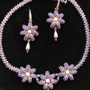 Flori de lavandă - accesorii nuntă - bijuterii mireasă - set bijuterii de mireasă - Artynos.ro