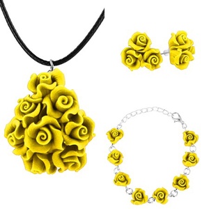 Set trandafiri  - bijuterii - seturi de bijuterii - Artynos.ro