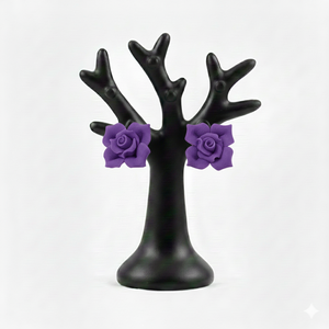 Cercei trandafirasi , Bijuterii, Cercei, Cercei din rasina, , ARTYNOS