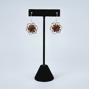 Cercei floare - bijuterii - cercei - cercei din rășină - Artynos.ro