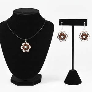 Set bijuterii handmade trandafiri - Artynos.ro