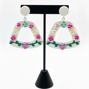 Cercei statement flori, Bijuterii, Cercei, Cercei din rasina, , ARTYNOS