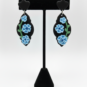 Cercei statement flori, Bijuterii, Cercei, Cercei din rasina, , ARTYNOS