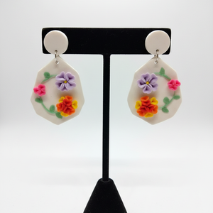 Cercei statement flori, Bijuterii, Cercei, Cercei din rasina, , ARTYNOS