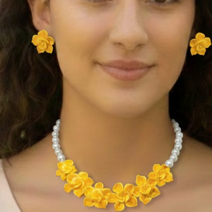 Set flori galben, Bijuterii, Seturi de bijuterii, Confectionarea bijuteriilor, ARTYNOS