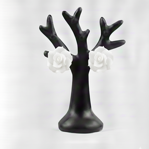 Cercei trandafiri - bijuterii - cercei - cercei din rășină - Artynos.ro