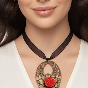 Set vintage trandafiri rosii - Artynos.ro