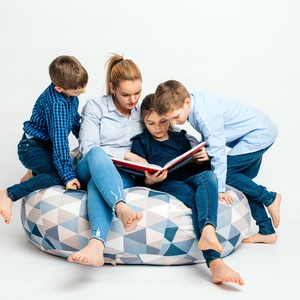 Fotoliu puf Triangle Reva - casă & stil de viață - mobilier artizanal - fotoliu puf bean bag - Artynos.ro