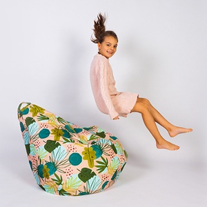 Fotoliu puf Jungle, Casă & Stil de viață, Mobilier artizanal, Fotoliu puf bean bag, Fotografie, grafică, desen, ilustrație, Cusătură, ARTYNOS