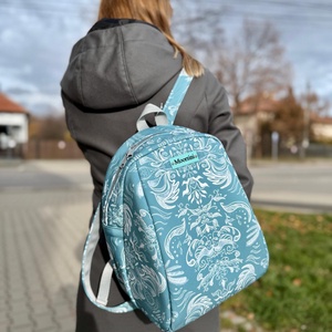 Rucsac dama Turcoaz, Genti si portofele, Rucsacuri, Rucsac rolltop, Cusatura, Fotografie, grafica, desen, ilustratie, ARTYNOS