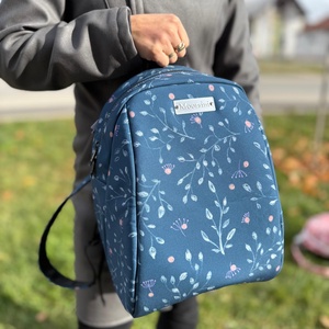 Rucsac dama blue garden, Genti si portofele, Rucsacuri, Rucsac rolltop, Cusatura, Fotografie, grafica, desen, ilustratie, ARTYNOS