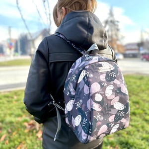 Rucsac dama brown leaves, Genti si portofele, Rucsacuri, Rucsac rolltop, Cusatura, Fotografie, grafica, desen, ilustratie, ARTYNOS