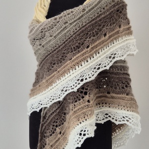 Sal triunghiular crosetat, Imbracaminte si moda, Esarfe, palarii, fularuri, Saluri, Crosetat, ARTYNOS